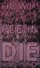 Howl by Mel Bochner, 2022, Screenprint in colors with glitter and iridescent ink, on wove paper, the full sheet, sold Oct 2024