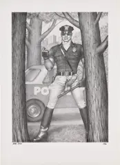 [Untitled] by Tom of Finland, 1983, Photomechanical print, on smooth wove paper, with full margins, sold Oct 2024