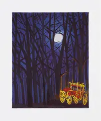 The Royal Little Red Riding Hood by Karen Kilimnik, 2007, Giclée print in colors with hand-applied glitter, on Somerset Velvet paper, with full margins, sold Oct 2024