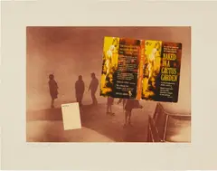 Alexis Smith, Red Desert, 2003, Lithograph in colors, on Lana Royal Cream paper, with full margins