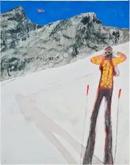 Lost, from Zermatt (D1-3) by Peter Doig, 2022, Giclée print in colors, on cotton smooth rag paper, the full sheet, sold Oct 2024