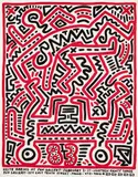 Keith Haring, Fun Gallery Exhibition Poster, 1983, Offset lithograph in colors, on wove paper, with full margins
