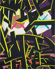 GLASS SMILE by Kaws, 2012, Screenprint in colors, on wove paper, the full sheet, sold Oct 2024