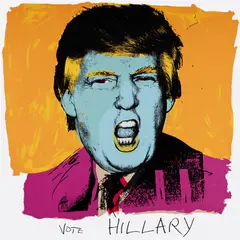 Deborah Kass, Vote Hillary, 2016, Screenprint in colors, on Stonehenge paper, the full sheet