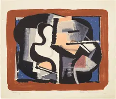 Robert Blackburn, Heavy Forms, 1992, Lithograph in colors, on Arches paper, with full margins