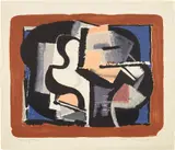 Robert Blackburn, Heavy Forms, 1992, Lithograph in colors, on Arches paper, with full margins