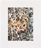 Mark Bradford, Untitled, 2012, Archival inkjet print and screenprint in colors with carborundum flocking, on Hahnemühle German Etching paper, with full margins