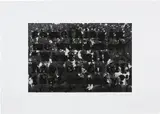 Glenn Ligon, Untitled (Crowd/The Fire Next Time), 2000, Screenprint with coal flocking, on Magnani Incisioni paper, with full margins