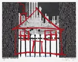 Robert Longo, Untitled (Monument to the Homeless), 1986, Screenprint in colors on wove paper