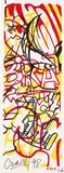John "Crash" Matos, Brat, 1998, Screenprint in colors, on wove paper, the full sheet