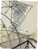 David Opdyke, Dada Data Mine, 2011, Screenprint in colors, on Saakar Banana handmade paper, the full sheet