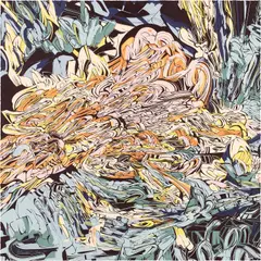 Emilio Perez, Floating Heavy, 2008, Screenprint in colors, on Somerset Velvet paper, the full sheet