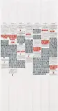 Danica Phelps, January 19-24, 2008, Screenprint in colors, on Rives BFK paper, the full sheet