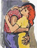 Walter Robinson, Romance, 2017, Screenprint in colors, on Coventry Rag paper, the full margins