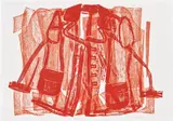 Jean Shin, Pressed Coat, 2005, Collagraph in colors, on Rives BFK paper, with full margins