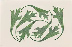 Philip Taaffe, Extinct Leaf Page, 2016, Screenprint and monoprint in colors, on Dur-O-Tone paper, with full margins
