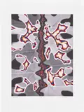 Fred Tomaselli, Bloom #12, from The Floral Ghost, 2014, Photogram and screenprint in colors, on wove paper, with full margins