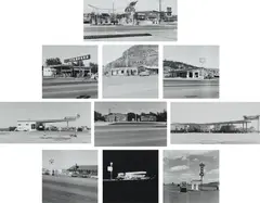 Ed Ruscha, Gasoline Stations, 1962, Ten gelatin silver prints, printed 1989