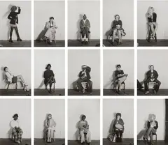 Cindy Sherman, Untitled (Bus Riders I), 1976, A sequence of 15 gelatin silver prints, printed 2000