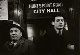 Walker Evans, Subway Portrait (two men, Hunt's Point Road, City Hall), 1938-1941, Gelatin silver print, printed 1960s