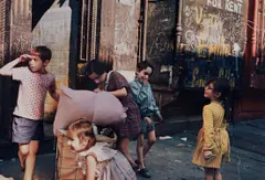 Helen Levitt, N. Y. (children with laundry cart), 1972, Dye transfer print, printed 1996