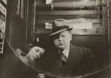 Helen Levitt, Subway Portrait (woman sleeping on man's shoulder)
