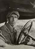 Ditched, Stalled,and Stranded, San Joaquin Valley, California (A Missouri Farmer, Now A Migratory Farm Laborer on the Pacific Coast) by Dorothea Lange, 1936, Gelatin silver print, sold Apr 2024