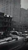 W. Eugene Smith, 6th Avenue at 28th Street During a Snowstorm, 1958, Gelatin silver print