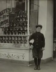 Joseph Tucci by Lewis Hine, 1910, Gelatin silver print, sold Apr 2024