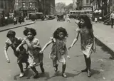 Helen Levitt, N.Y.C. (four girls running), 1942, Gelatin silver print