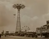 Arthur Leipzig, Coney Island Parachute Jump, 1940s, Gelatin silver print