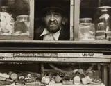 Morris Engel, Harlem Merchant, NYC, 1937, Gelatin silver print, printed later