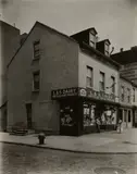 L & S Dairy, 22nd Street and 9th Avenue, New York by Berenice Abbott, 1935, Gelatin silver print, sold Apr 2024