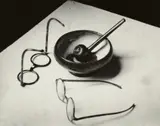 André Kertész, Mondrian's Pipe and Glasses, Paris