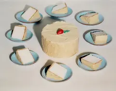 Sharon Core, Around the Cake, 2003, Archival pigment print, printed 2024, face-mounted to Plexiglas and flush-mounted