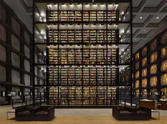 Ahmet Ertuğ, Beinecke Rare Book and Manuscript Library. Yale University, New Haven, USA, 2023, Archival pigment print, flush-mounted