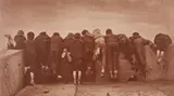 Francis Meadow Sutcliffe, Excitement, 1888, Carbon print, mounted to board