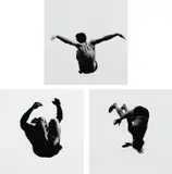 Pleasures and Terrors of Levitation (Nos. 58, 94, 32) by Aaron Siskind, 1956-1965, Three gelatin silver prints, sold Apr 2024