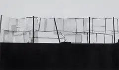 Kenneth Josephson, Untitled (wire fence study), 1962, Gelatin silver print