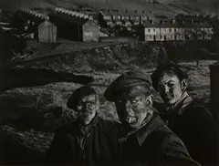Three Generations of Miners. A Welsh Coal-Mining Town, Wales, Great Britain by W. Eugene Smith, 1950, Gelatin silver print, mounted to board, sold Apr 2024
