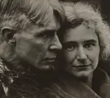 Edward Steichen, "Mr. and Mrs." -- The Sandburgs, Elmhurst, Illinois, 1923, Gelatin silver print