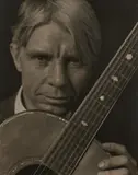 Edward Steichen, Carl Sandburg with Guitar, circa 1928, Platinum or palladium print