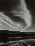 Ansel Adams, Sierra Nevada, Winter Evening, from the Owens Valley, California