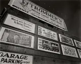 Berenice Abbott, Advertisements, East Houston Street and 2nd Ave, 1937, Gelatin silver print from Berenice Abbott: Retrospective , printed 1982