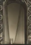 Margaret Bourke-White, The George Washington Bridge, 1933, Gelatin silver print with black inked borders, mounted