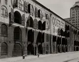 Yuban Warehouse, Water and Dock Streets, Brooklyn by Berenice Abbott, 1936, Gelatin silver print from Berenice Abbott: Retrospective , printed 1982, sold Apr 2024