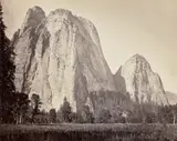 Carleton Watkins, Cathedral Rock, Yosemite, 1865-1866, Mammoth-plate albumen print