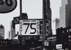 First Avenue, January by William Klein, 1955, Gelatin silver print, printed 1977, offered Apr 2024