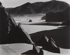 Garrapata Beach by Brett Weston, 1954, Gelatin silver print, printed later, sold Apr 2024