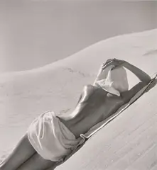 Louise Dahl-Wolfe, Nude in Desert, California, Arizona Border, 1948, Gelatin silver print, printed later